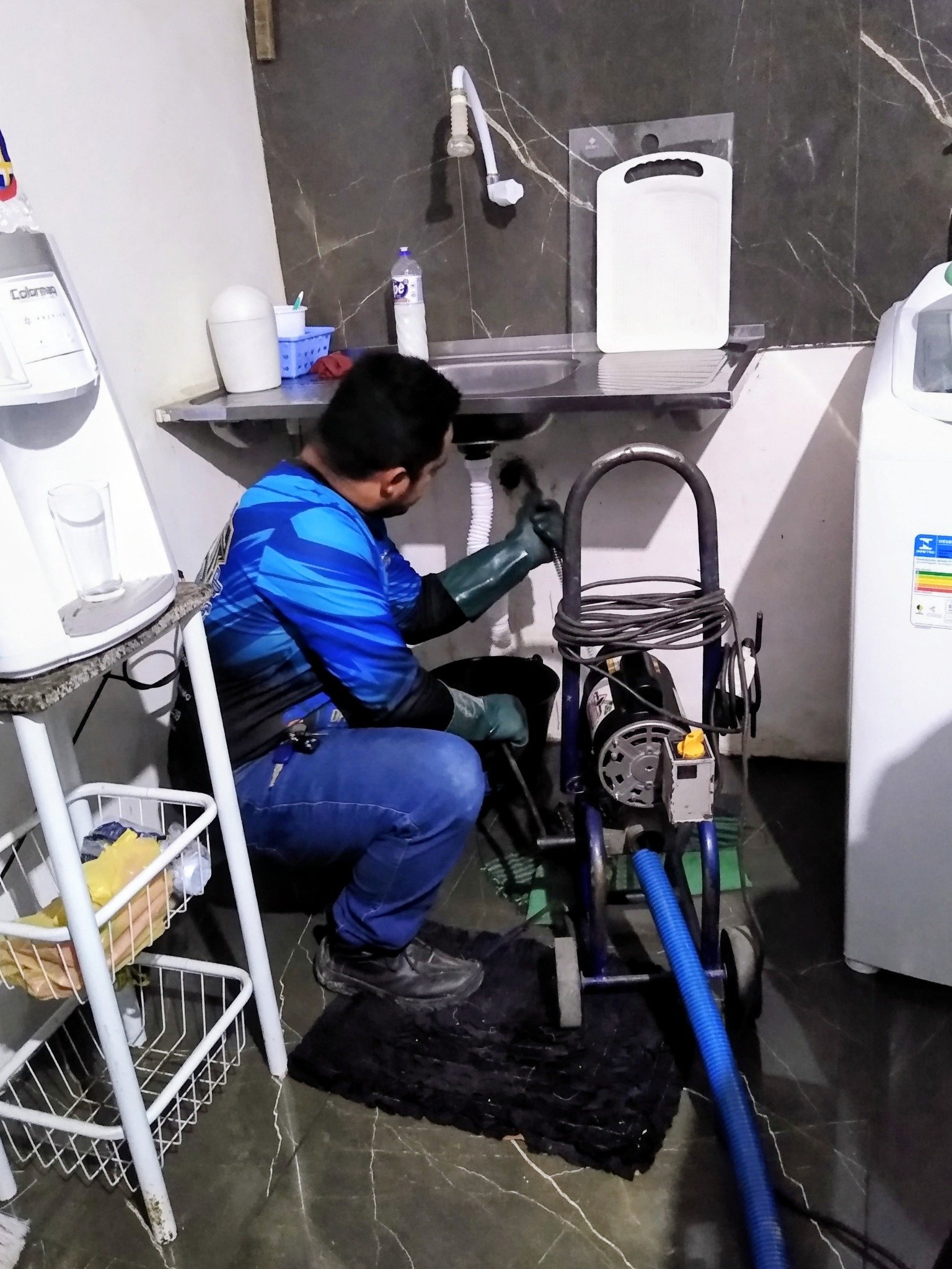 Atendimento técnico de desentupimento